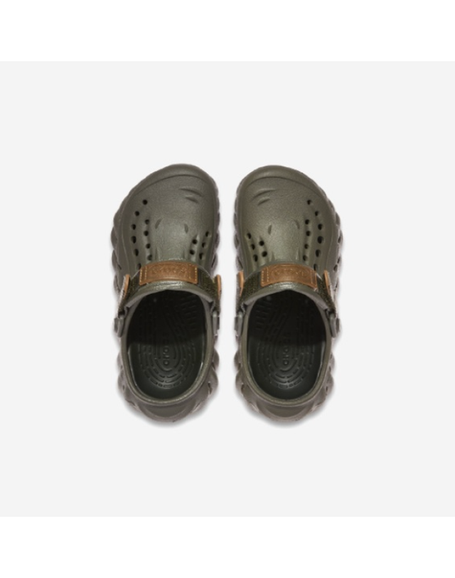 에비씨마트 [갤러리아] [CROCS](아동용)에코 검 탭 클로그 키즈/CRS212541_DUSTY OLIVE 착용컷