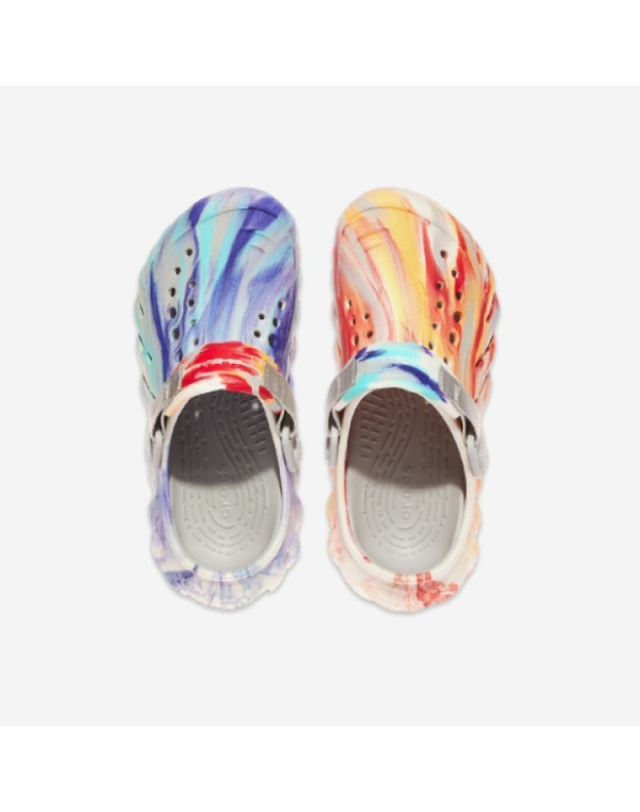 에비씨마트 [갤러리아] [CROCS](아동용)에코 글로우 마블 미스매치 클로그 키즈/CRS213192 착용컷