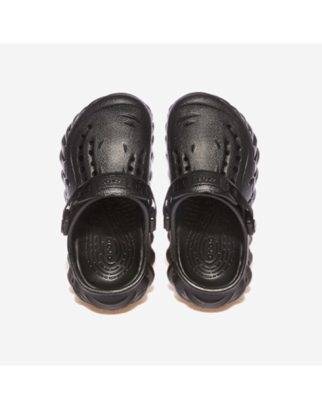 에비씨마트 [갤러리아] [CROCS](아동용)에코 클로그 키즈/CRS208190_BLACK 착용컷