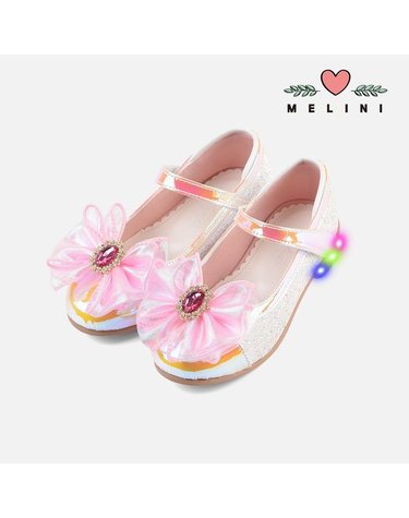 [갤러리아] [멜리니] 여아슈즈 여아구두 아가트 LED힐 - 쥬얼핑크
