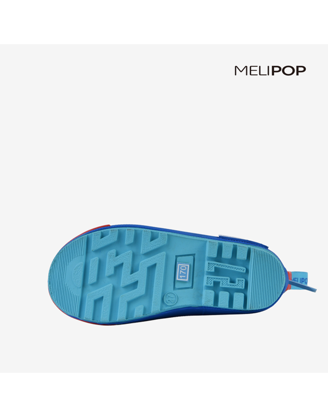 스텝케어 [갤러리아] [멜리팝] 유아동 레인부츠 - 샤크티쓰블루 착용컷