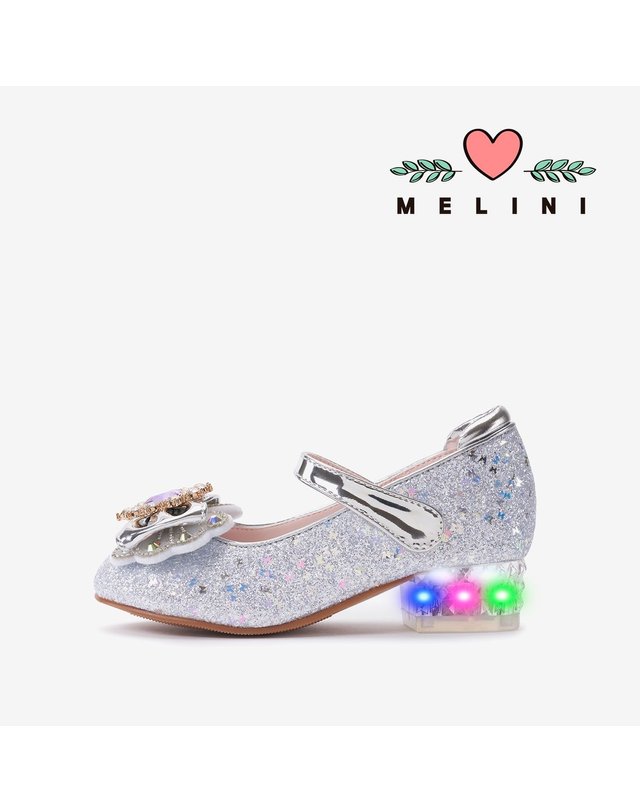 스텝케어 [갤러리아] [멜리니] LED신발 여아구두 루이메이 (2 Color) 착용컷