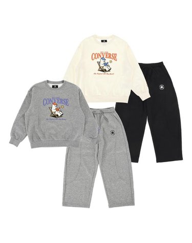 [갤러리아] 컨버스FLC폴라페어맨투맨 커브드 트레이닝팬츠세트(E264SW392P/PT399P)
