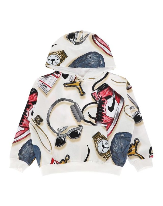 플레이키즈 [갤러리아] 나이키키즈(140-170)조던 FLC MIKES 플라잇 후디(N264SW383P) 착용컷
