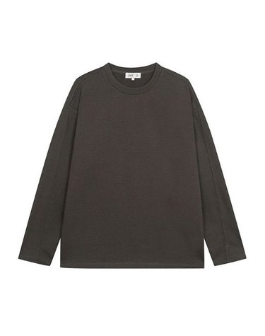 [갤러리아] 지이크 F/W 다크그레이 오버핏 라운드 긴팔 티셔츠 (PJIBH8501)