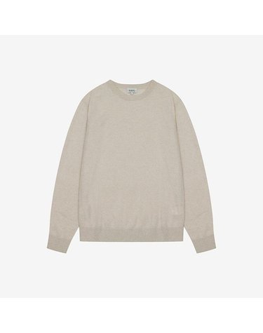 [갤러리아] 지이크 25FW 베이지 퓨어 캐시미어100 크루넥 니트 PLU8011