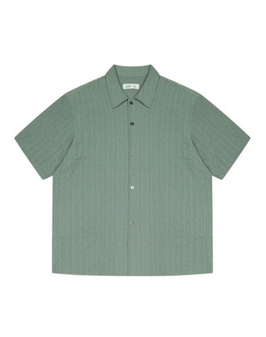 [갤러리아] 지이크 S/S 카키 엠보스드 하프슬리브 셔츠 (PKB5019)