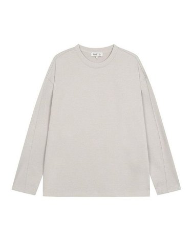 [갤러리아] 지이크 F/W 화이트 오버핏 라운드 긴팔 티셔츠 (PJIBH8502)