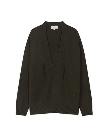 [갤러리아] 지이크 F/W 카키 퓨어 울 포켓 로브 가디건 (PJUCX8901)