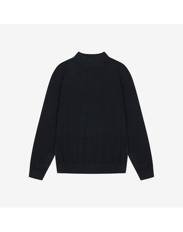 [갤러리아] 지이크 25FW 블랙 캐시미어100 모크넥 풀오버 니트 PLU8007
