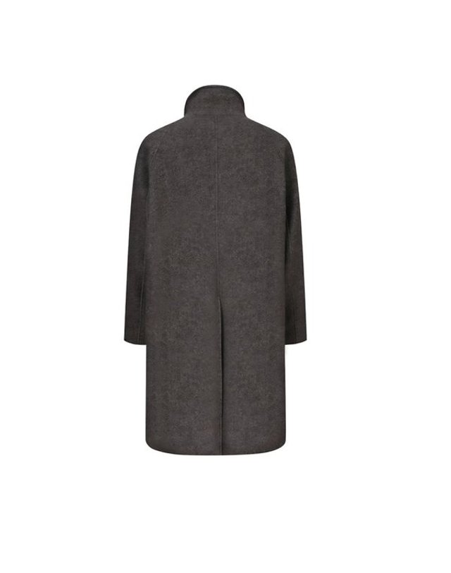 지이크 [갤러리아] [F/W] 브라운 울 캐시미어 다이애그널 롱 코트(PHHAX7019) 착용컷