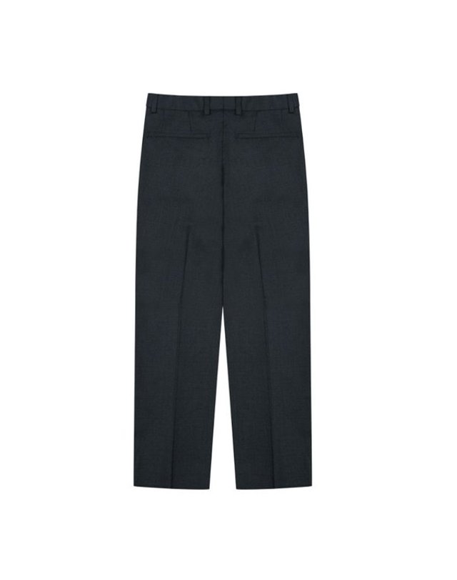 지이크 [갤러리아] [25F/W] 울 블렌디드 사이드 밴딩 스트레이트 팬츠 그레이 (PLFAH4004) 착용컷