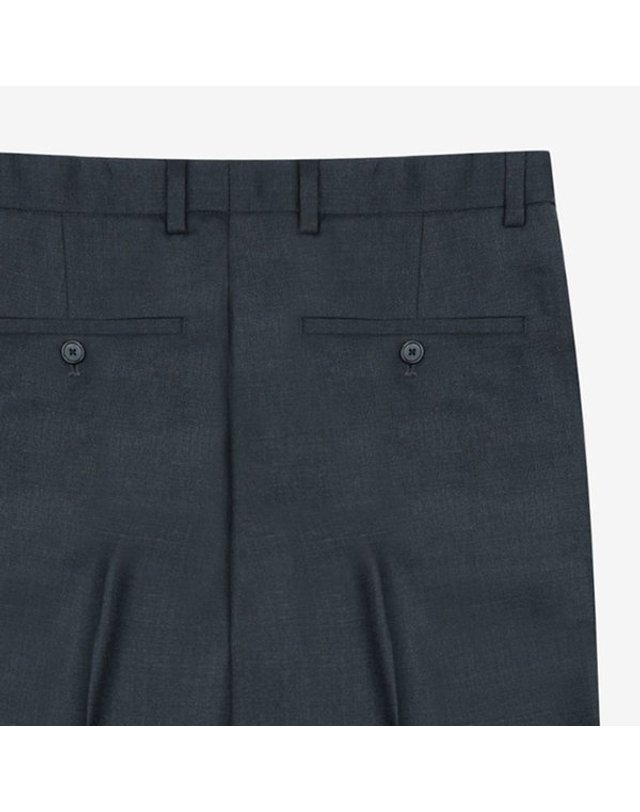 지이크 [갤러리아] [25F/W] 울 블렌디드 사이드 밴딩 세미와이드 팬츠 그레이 (PLFAH4006) 착용컷