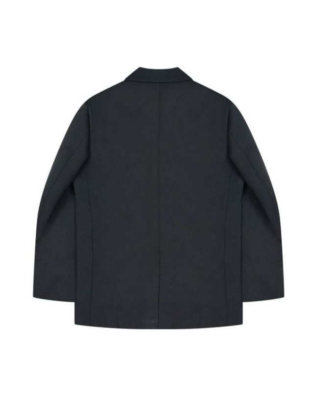 지이크 [갤러리아] 지이크 S/S 블랙 울 블렌디드 대디핏 셋업 자켓(PKEAB4223) 착용컷