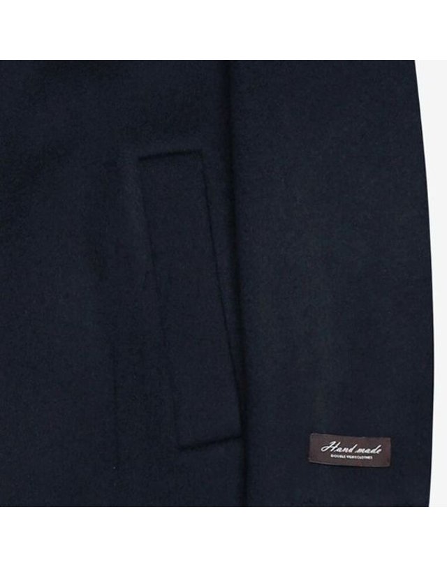 지이크 [갤러리아] 지이크 F/W 네이비 캐시미어 블랜디드 핸드메이드 반더블 코트 (PJHAX7008) 착용컷