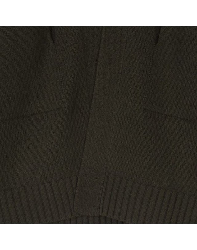 지이크 [갤러리아] 지이크 F/W 카키 퓨어 울 포켓 로브 가디건 (PJUCX8901) 착용컷
