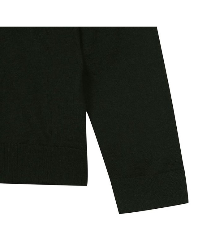 지이크 [갤러리아] 지이크 FW 다크그린 기본핏 모100 버튼업 니트 카라 풀오버 PHU8021 착용컷