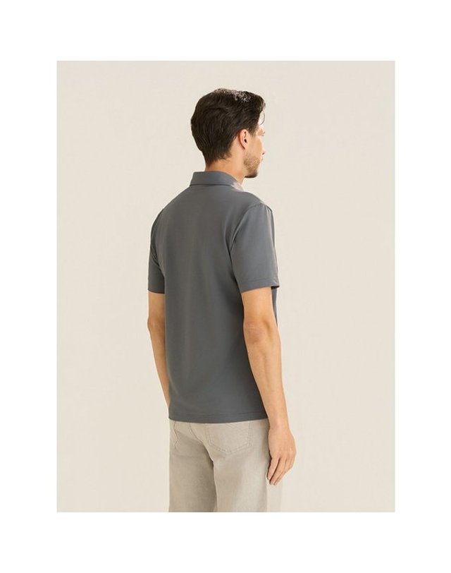 페라로 밀라노 [갤러리아] 데일리 실켓 반팔 카라 티셔츠 차콜 ( AM0GTTY206-38 ) 착용컷