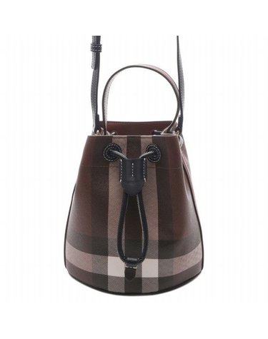 [갤러리아] 여성 체크 미니 버킷 숄더백(8112238 DARK BIRCH BROWN 25F)