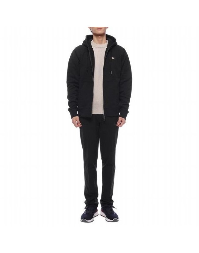 버버리 [갤러리아] 남성 EKD 자수 후드집업(8112808 BLACK 25F) 착용컷