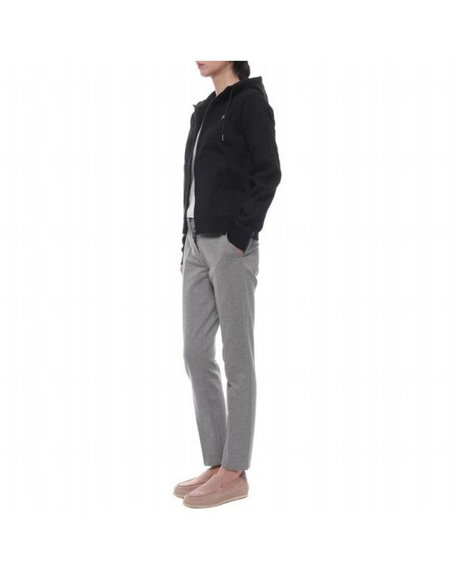 버버리 [갤러리아] 여성 EKD 자수 후드집업 (8111669 BLACK 25F) 착용컷