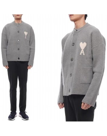 [갤러리아] 25FW 남성 하트 로고 알파카 혼방 가디건 (UKC366 KN0135 058 M 25F