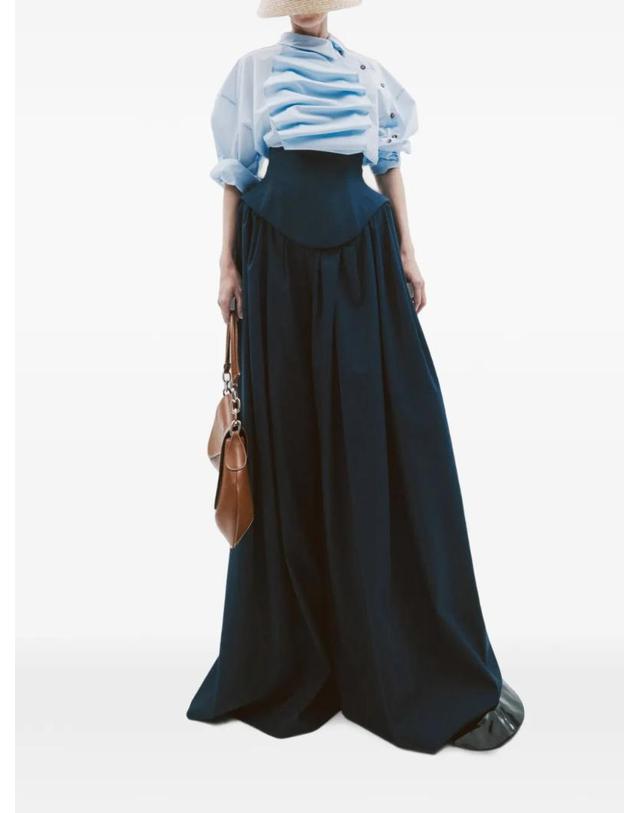 어웨이크모드 [해외직구] 26 FW 어웨이크 모드 바스크 플리츠 팬츠 PF26P01ES03NAVY TP456040924 착용컷
