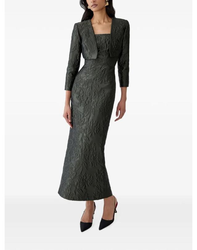 캐롤리나 헤레라 [해외직구] 26 FW 캐롤리나헤레라 플로럴 클로케 자카드 볼레로 재킷 F2611N102FCX TP460732912 착용컷