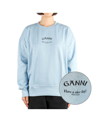 [가니] 24SS (T3778 PLACID BLUE) 여성 맨투맨