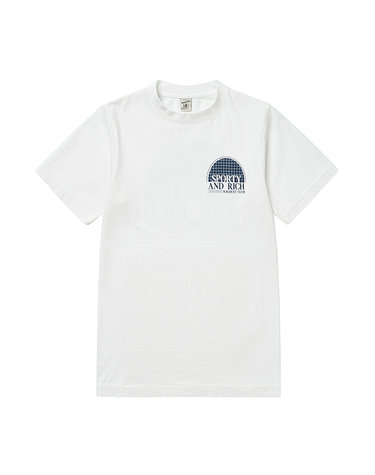 스포티앤리치 TS923WH 라켓 클럽 (Racquet Club) 공용 반팔티