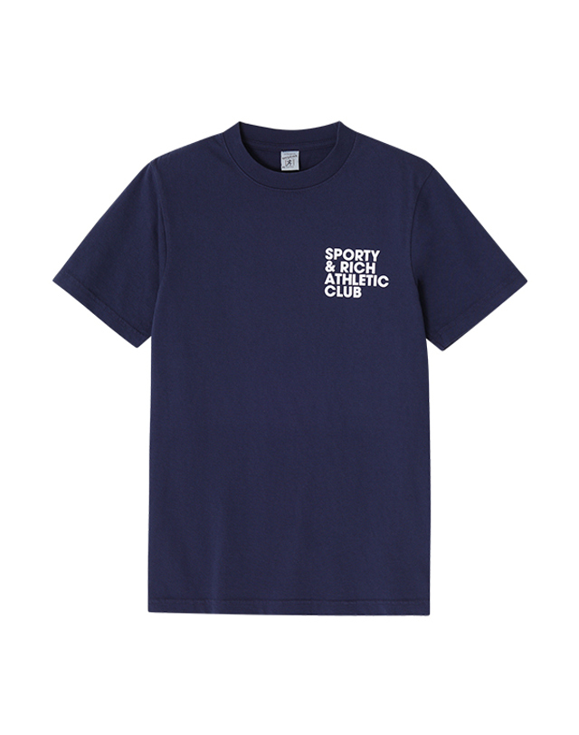 스포티앤리치 스포티앤리치 TS974NA 애슬렉티 클럽 (Athletic Club) 공용 반팔티 착용컷