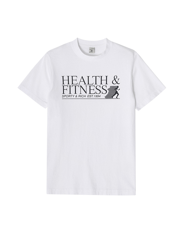 스포티앤리치 스포티앤리치 TS865WH 헬스&피트니스 (Health&Fitness) 공용 반팔티 착용컷