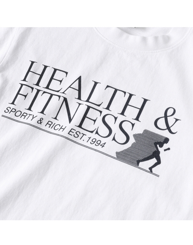 스포티앤리치 스포티앤리치 TS865WH 헬스&피트니스 (Health&Fitness) 공용 반팔티 착용컷