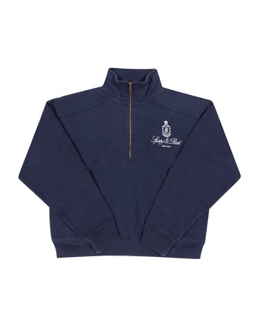 스포티앤리치 ST073606231BL106 DARK NAVY 방돔 (Vendome) 하프집업 여성 맨투맨