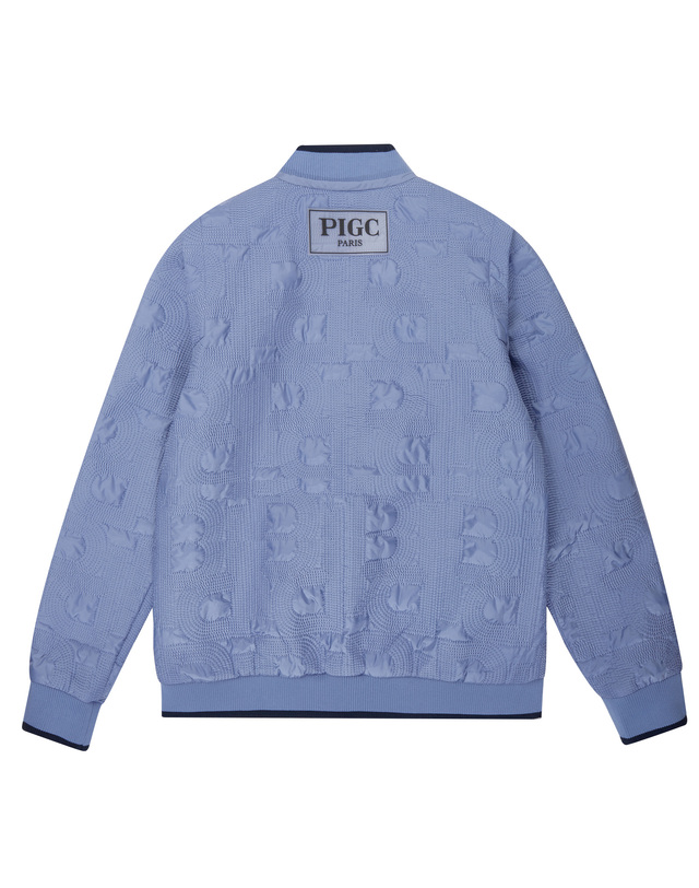 피아이지씨 [PIGC] 여성 로고 퀼팅 자켓 (SW0DJP10142) 블루 착용컷