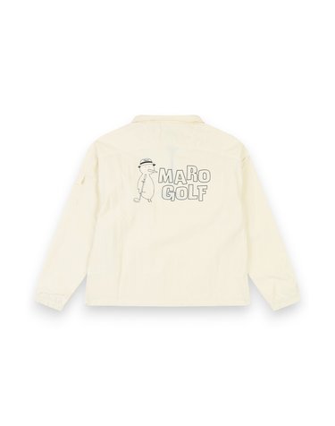 MARO ANORAK ZIP PULLOVER -BEIGE-