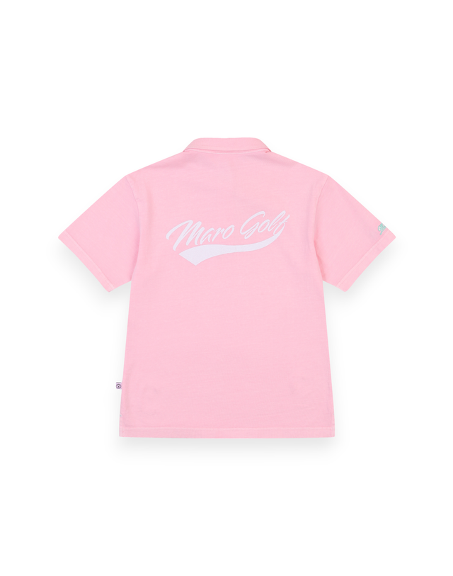 마로골프 마로 피그먼트 심플 폴로 티 (PINK) (WOMAN) 착용컷