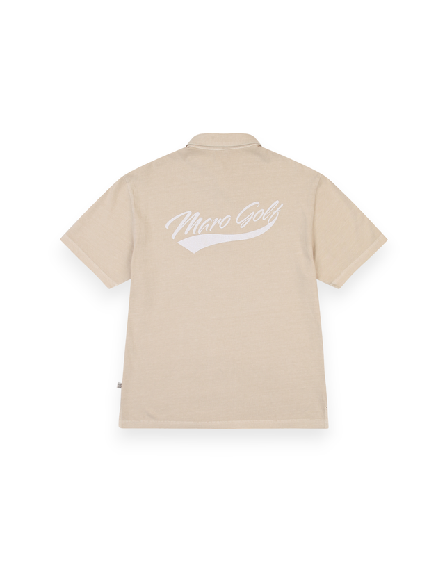 마로골프 마로 피그먼트 폴로 티 (BEIGE) (MAN) 착용컷