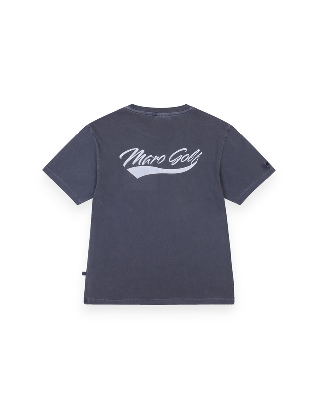 마로골프 마로 피그먼트 라운드 티 (GREY) (MAN) 그레이 착용컷