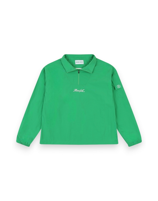 마로골프 MARO ANORAK ZIP PULLOVER -GREEN- 착용컷
