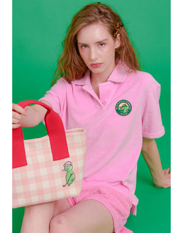 Kiwi Emblem Terry Shirt (Pink)