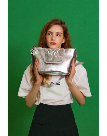 Maro Ruflette Bag (Silver)