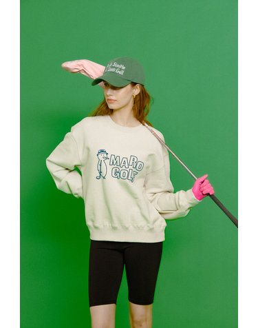 KIWI ROUND NECK SWEATSHIRT -LIGHT GRAY-