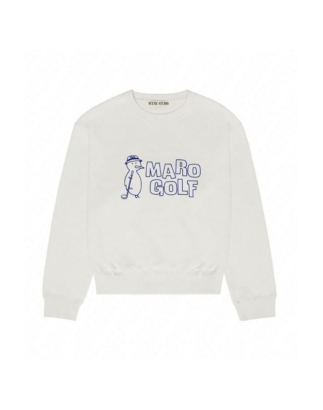마로골프 KIWI ROUND NECK SWEATSHIRT -LIGHT GRAY- 착용컷
