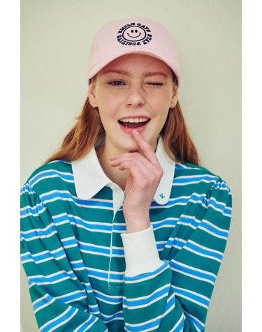 스마일 포인트 볼캡 PINK