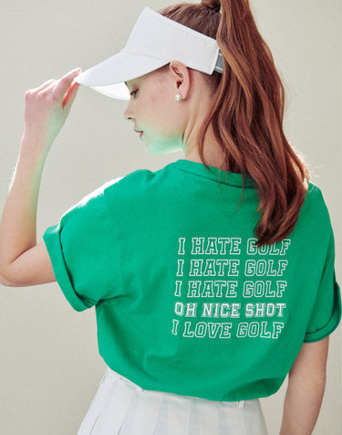 I HATE GOLF 베이직티셔츠 GREEN