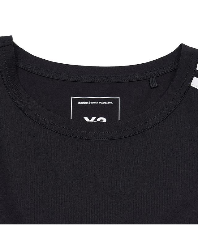 와이쓰리 [Y-3] SS25 남성 3 스트라이프 티셔츠 JN4986 BLACK 착용컷