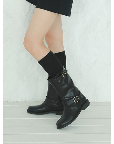 ljh7030 biker mid boots _ 2colors