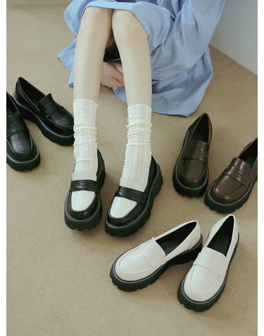 ljh023-7 Platform penny loafer _ 4colors