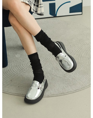 fel072-3 Platform buckle clog _ 3colors